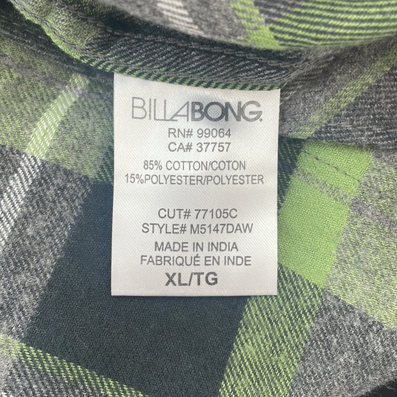 Billabong Dawson long sleeve button up flannel shirt - Picture 4 of 4